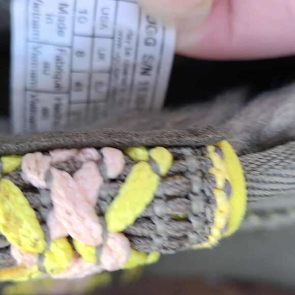 UGG Platform Tsman Braid Ultra Mini Suede shearling Lined Boots size 10 in Olive - Picture 5 of 11